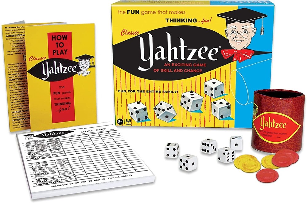 Yahtzee Classic Dice Game – Family Game Night Kids 8+ & Adults