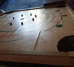 Vintage Carrom Industries No. 85 Game Board Complete w/ Original Manual & Pieces