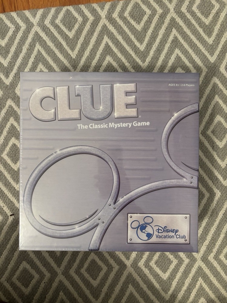 Disney Vacation Club Clue Board Game Rare Unopened Sealed Box