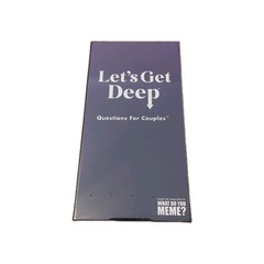NEW Lets Get Deep Couples Game Intimacy Conversation Cards Date What Do U Meme?