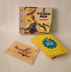 12 O’CLOCK HIGH WW II Card Game COMPLETE vintage 1965 TV SHOW Milton Bradley MB