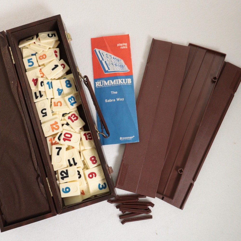 Vintage Pressman Tournament Rummikub 106 Tiles 3 Player Complete w/ Instructions