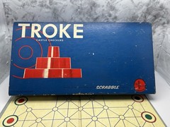 1961 Troke Castle Checkers Board Game by Selchow Righter