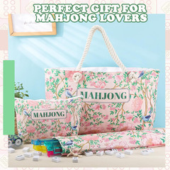 American Mahjong Empty Bags Set for Tiles & Racks – 24x13x4.7 Inches