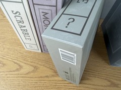 Collection of 8 Vintage Bookshelf Games Linen Book by WS Game Company Open Box