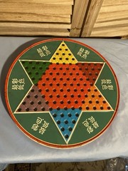 Vintage Ohio Art Chinese Checkers 2 in 1 Game Tin Metal Marbles – Japan READ