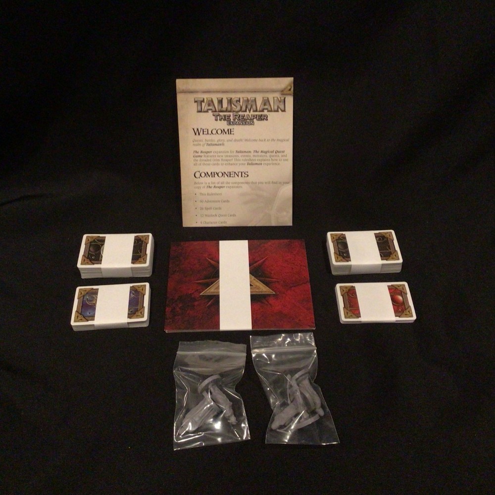 Talisman Revised 4th Edition Game THE REAPER Expansion – 100% Complete & EXC!