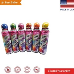 Dazzle Glitter Bingo Dauber Ink – 6 Pack – Mixed Colors – 3oz Bottles