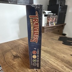 Board Game Travelers w/ Dice, meeples, 2-4 Players, Ages 13+, 2-in-1