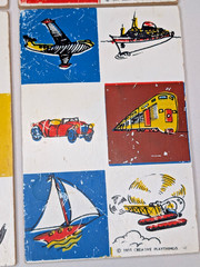Vintage CREATIVE PLAYTHING 1959 Wood Lotto Picture Game panels Only x6 VG cond