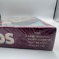 Milton Bradley Upwords 3D Word Game 1997 Expanded 10×10 Grid New Sealed 4312