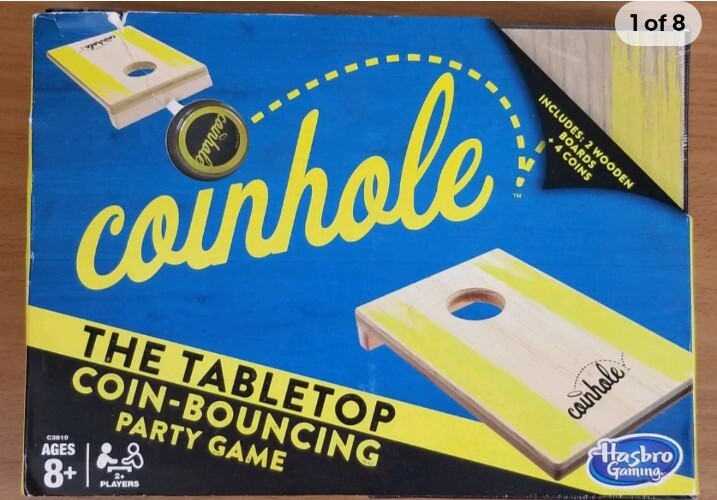 Hasbro Coinhole The Table Top Coin Bouncing Party Game Cornhole(2017) NEW SEALED