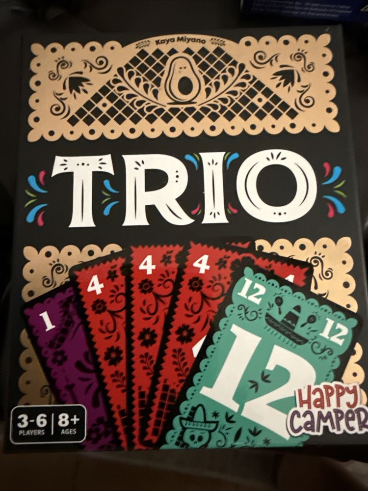 Trio Card Game Happy Camper HCG-2000 Family Party Fast Set Making Nana