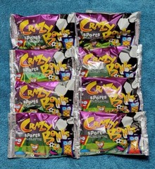 8 NEW SEALED PACKS GOGOS CRAZY BONES ORIGINAL “SPORTS” VERSION ~ 32 BONES ~