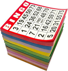 Bingo Paper Game Cards – 1000 Sheets – 4″X4″ Disposable Cards- Ideal