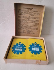 12 O’CLOCK HIGH WW II Card Game COMPLETE vintage 1965 TV SHOW Milton Bradley MB