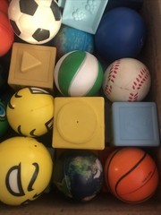 Lot OF 50+ BALL, SQUARES,! Must See! 3LB OF TOYS