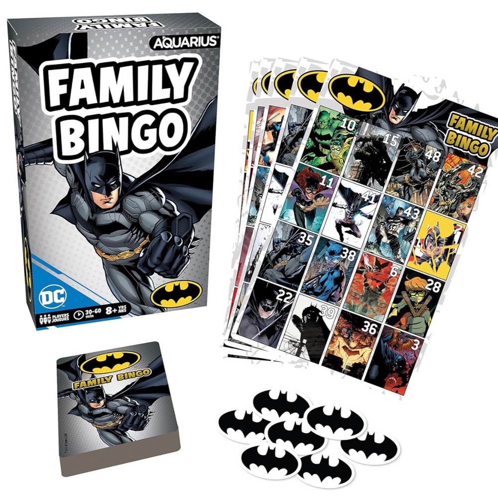 DC Batman Family Bingo By Aquarius 2-18 Players 30-60 Minutes Age 8+
