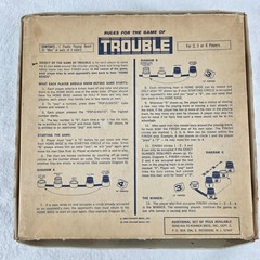 Vintage 1964 Kohner Trouble Board Game – Pop-O-Matic Works, Missing 2 Pieces