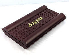 Milton Bradley SCRABBLE Deluxe Travel Edition Folding Board 100 Wood Tiles 100%