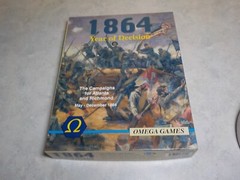 OMEGA GAMES 1864 YEAR OF DECISION MOSTLY UNPUNCHED COMPLETE WAR GAME