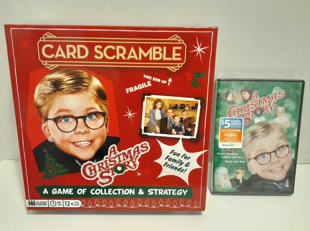 A Christmas Story Card Scramble Strategy Board Game Holiday and Movie DVD NEW