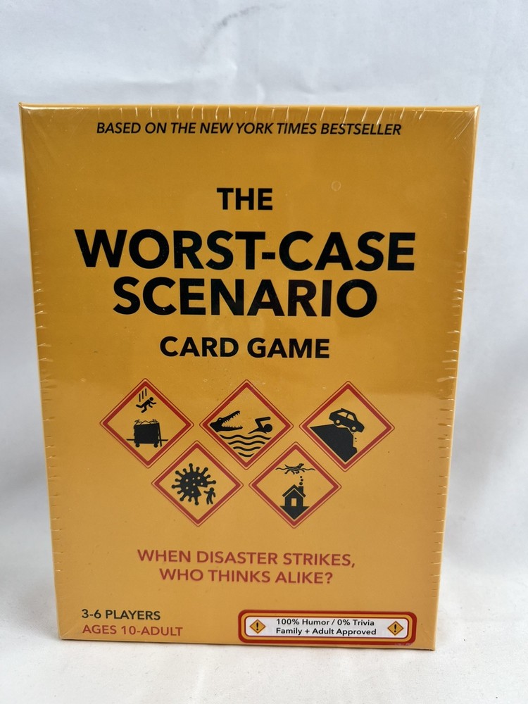 The Worst-Case Scenario Card Game: Humor 3-6 Players Age 10 and Up NEW Sealed