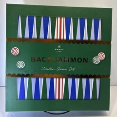 The Games Club Backgammon Wooden Game Set New in Box Professor Puzzle 8 + years