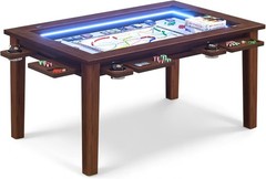 63″ ×39“ Board Game Table W/ Removable Top Solid Wood Dining/Gaming Table