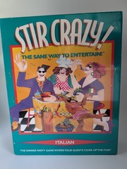 Stir Crazy! Italian The Sane Way to Entertain Dinner Party Game 1996 NEW SEALED