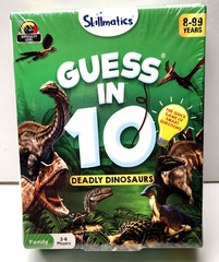 Skillmatics Deadly Dinosaurs Guess In 10 Trivia Card Game 2-6 Players Ages 8-99