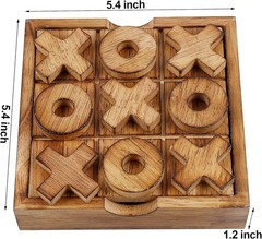 Tic Tac Toe & 4 in a Row Tables Game Set, Classic Board Line Up 4 for Living …