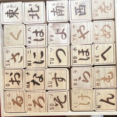 Wooden Japanese Hiragana Kana Educational Card Game あいうえおかーど Ages 3-5