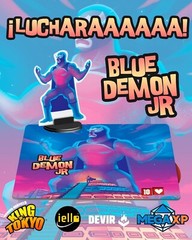 King of tokyo promo UNSIGNED -Blue Demon jr – Mexican