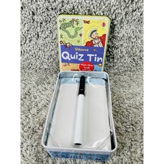 Usborne Quiz Tin Flash Card Game Children Kids Trivia Flash Toys And Games