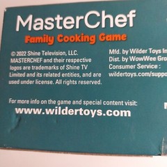 Wilder Toys MASTER CHEF Family Cooking Game Teach Kids To Cook, 22 Recipes