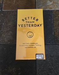 Better Than Yesterday 365 Daily Challenges Life Fullfilling Game Meme NEW Sealed