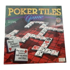 NEW – Poker Tiles Game COMPLETE MasterPieces 2005 Board Trays Family Friends