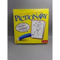 Pictionary Game New With Markers & Erasable Boards Mattel Family Fun