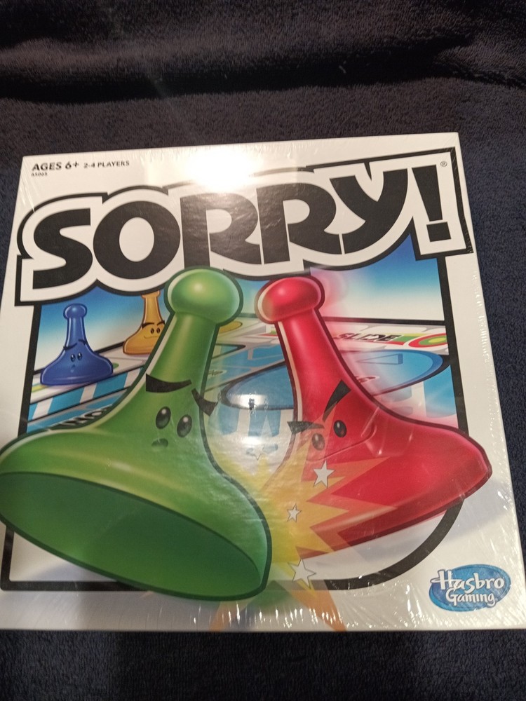 2016 Hasbro Sorry Board Game A5065 Sealed & Unopened Ages 6+ 2-4 Players