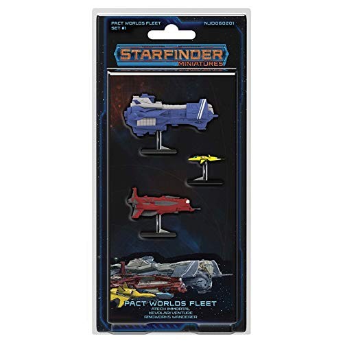Starfinder Miniatures: Pact Worlds Fleet Set 1 Brand New Sealed