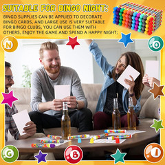 60 Pack Mixed Colors Set of Bingo Daubers Dot Markers Bingo Supplies in 12 Color