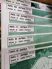 APBA Pro Golf Game, original boards, cards, boxes, etc.