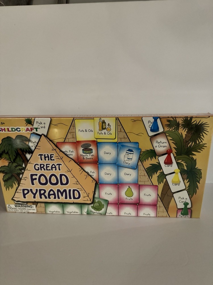 The Great Food Pyramid Game By Childcraft. Teaches Children Healthy Eating. New