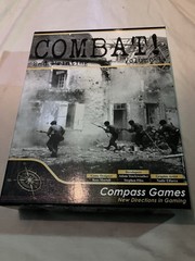 Combat! Volume 1 Open w/ Cards in Factory Box By Compass Games – No Unit Tokens