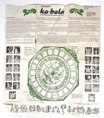 RARE Vintage TRANSOGRAM Ka-Bala Fortune Tarot Board Game 1967 Incomplete