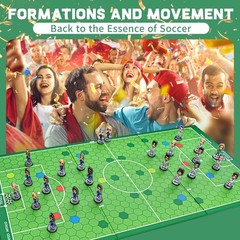 Original Soccer Board Game, Tactical Soccer Tabletop Game with Formations, Ta…
