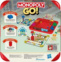 Monopoly GO! Board Game Inspired by Mobile Game Family Travel Game Ages 8+