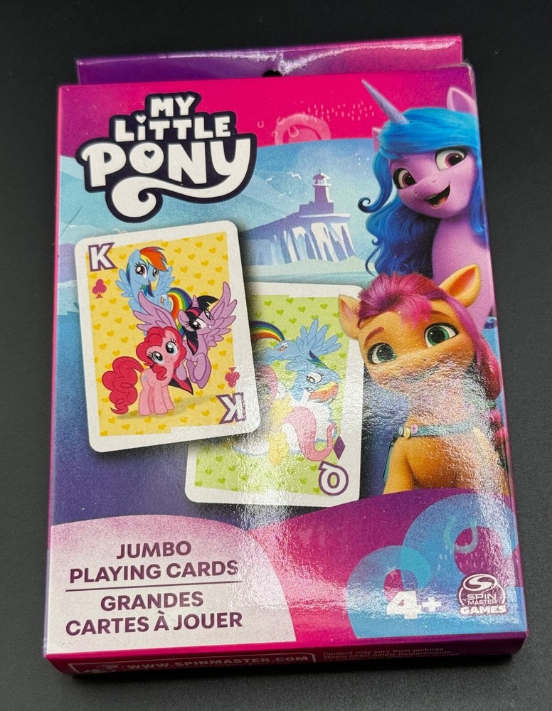 My Little Pony Jumbo Playing Cards 54 Card Deck Game (5×3.5 inches) XL