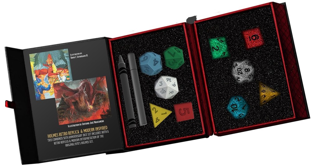 ULTRA PRO Fanroll Dungeons & Dragons, Then/Now Dice Set: D&D 50Th Anniversary